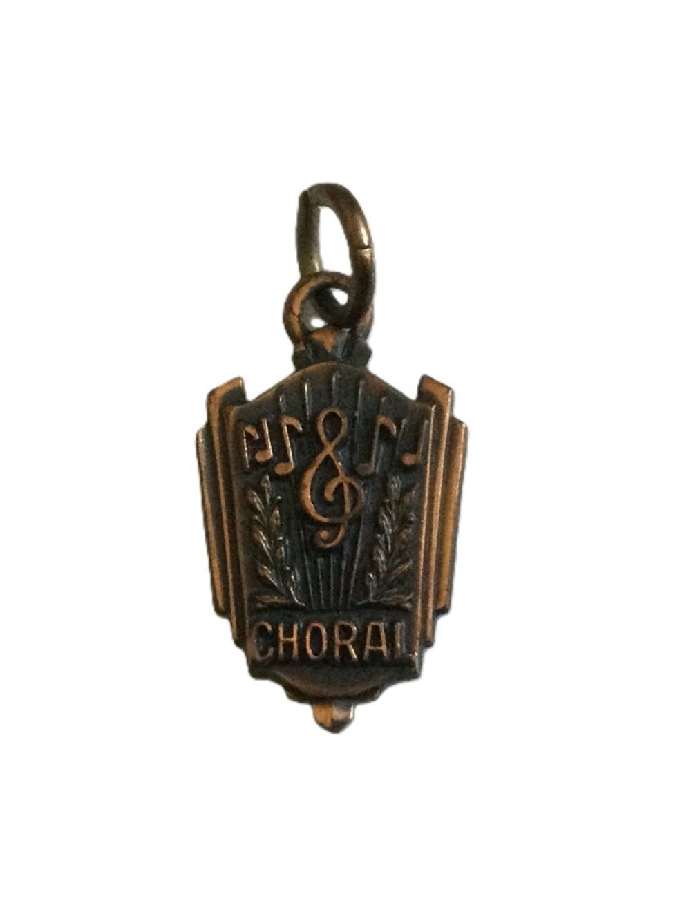 Vintage Bronze Tone Choral Charm